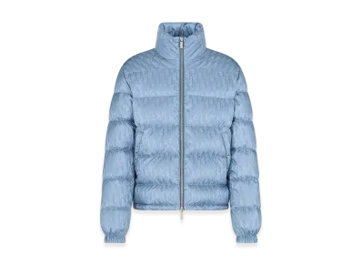 Dior Technical Jacquard Oblique Down Jacket "Blue"