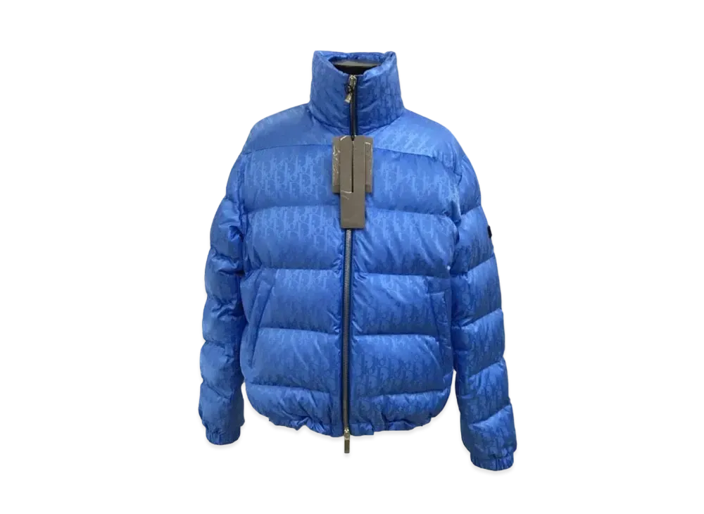 Dior Oblique Nylon Down Jacket "Blue"