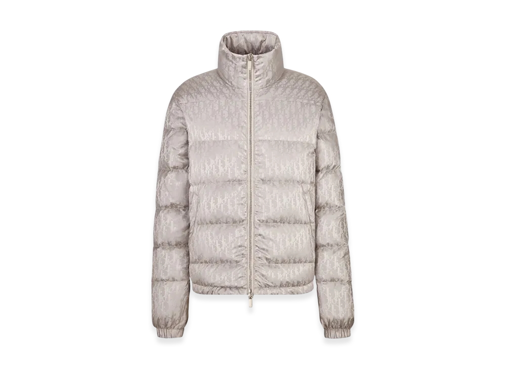 ディオール オブリーク ダウン ジャケット テクニカル ジャカード "パール" 943C449A4462_C489