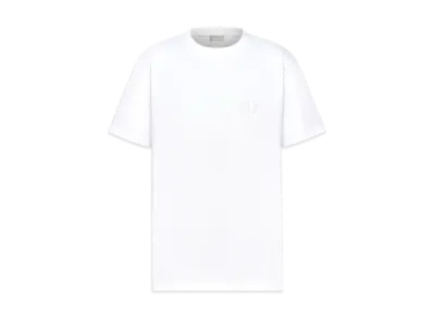 Dior CD Icon Relaxed-Fit T-Shirt Cotton Jersey "White"