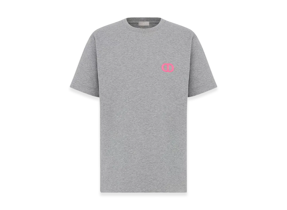 Dior CD Icon Organic Jersey Relaxed-Fit T-Shirt "Gray"