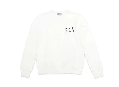 Dior x RAYMOND PETTIBON Embroidery Crew Neck Sweatshirt "White"