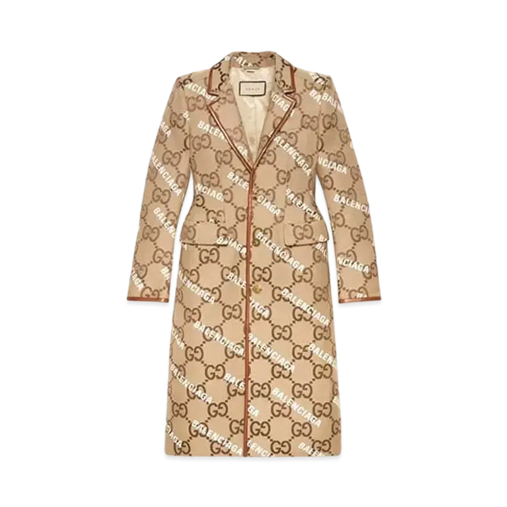 GUCCI x Balenciaga The Hacker Project Jumbo GG Coat "Beige"