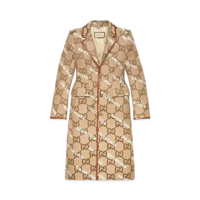 GUCCI x Balenciaga The Hacker Project Jumbo GG Coat "Beige"