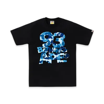 A BATHING APE ABC Camo 93 Bathing Ape Tee "Black/Blue"