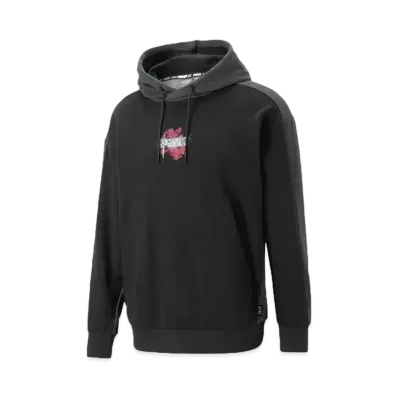 PUMA x FINAL FANTASY XIV Unisex Esports Icon Hoodie "Puma Black Flat Dark Gray"