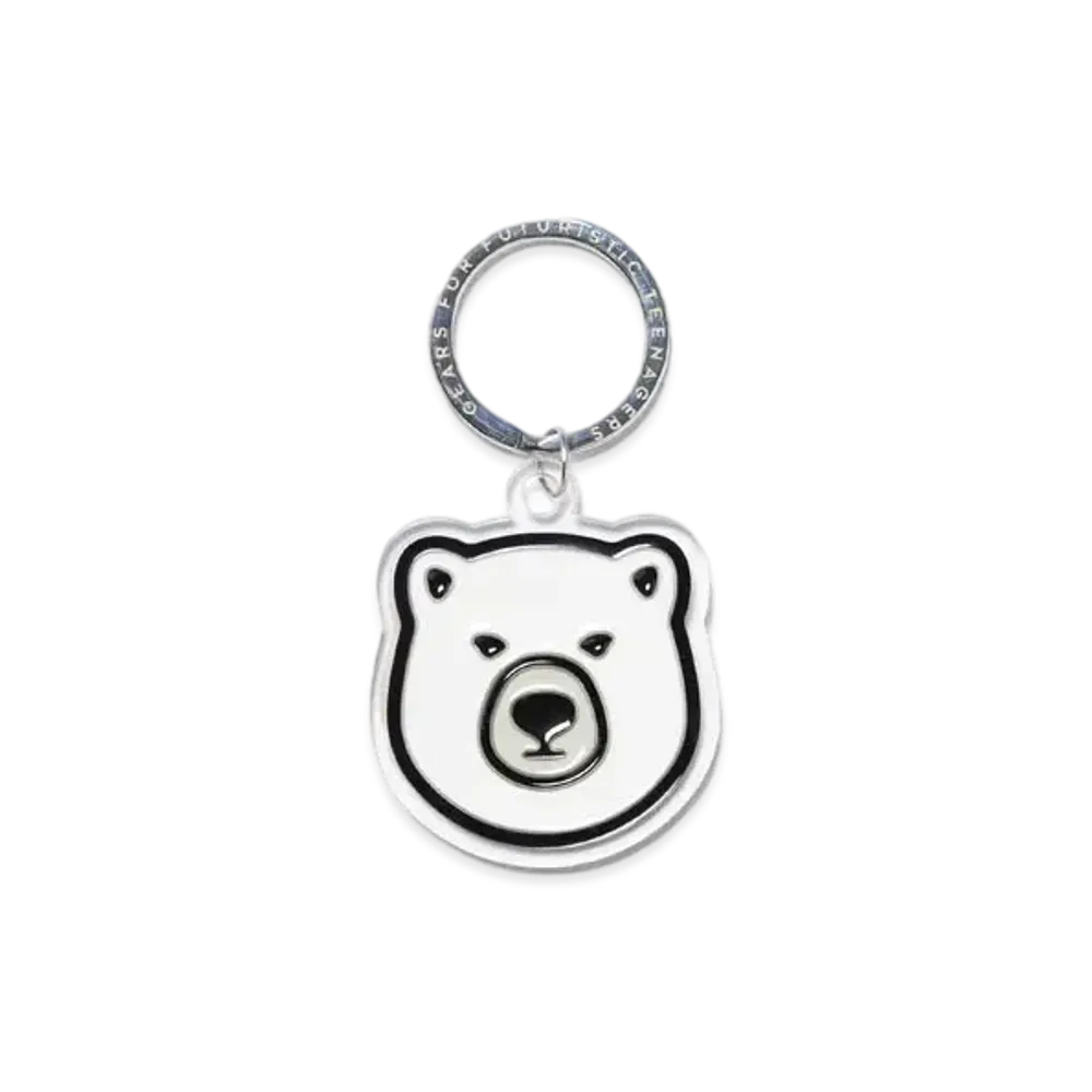 HUMAN MADE Animal Keyring Bear "White" HM26GD095