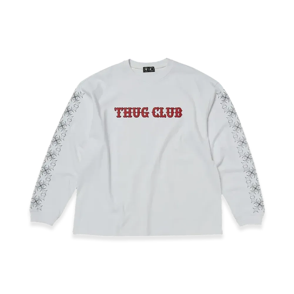 THUG CLUB TC Pattern Long-Sleeve "White"
