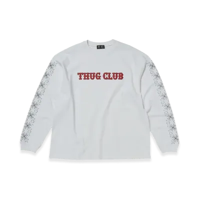 THUG CLUB TC Pattern Long-Sleeve "White"