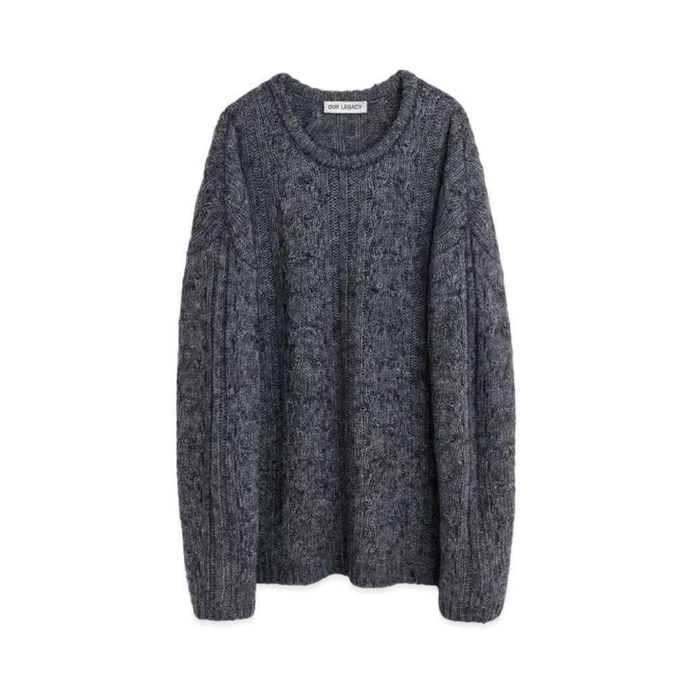 OUR LEGACY Popover Roundneck Zombie Acrylic "Stormy Blue"