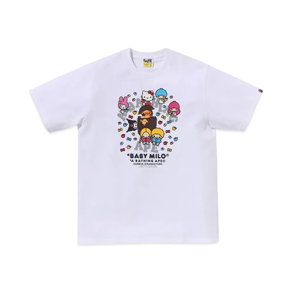 A BATHING APE Baby Milo x Sanrio Characters Tee #2 "White"