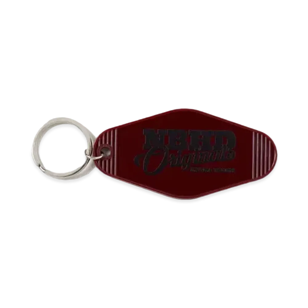 NEIGHBORHOOD Motel Type Key Tag-1 "Burgundy"