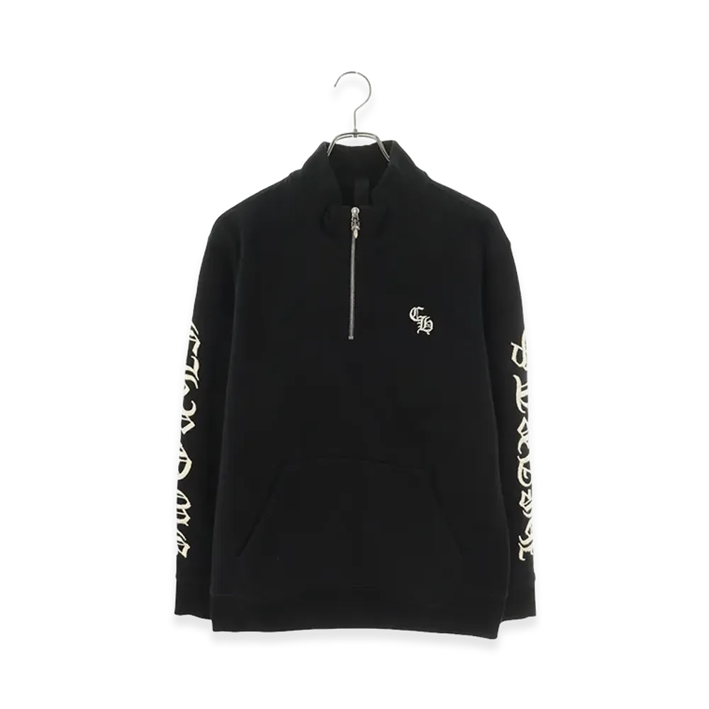 Chrome Hearts Y Not Slo Ride 1 2 Zip Logo Embroidery Half Zip Sweat "Black"