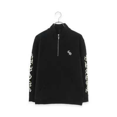 Chrome Hearts Y Not Slo Ride 1 2 Zip Logo Embroidery Half Zip Sweat "Black"