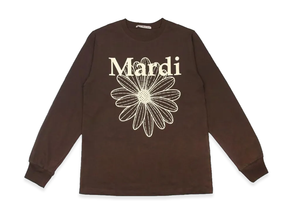 Mardi Mercredi T-Shirt Long Sleeve Flowermardi "Brown Cream"