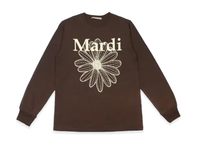 Mardi Mercredi T-Shirt Long Sleeve Flowermardi "Brown Cream"