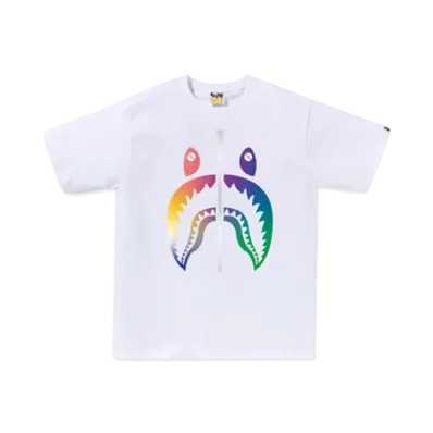 A BATHING APE Gradation Shark Tee Bapec Special Preorder "White"