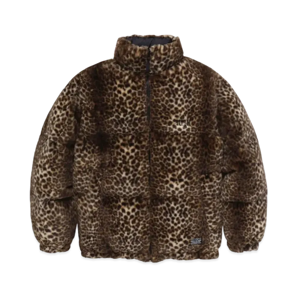 WACKO MARIA x NANGA Leopard Fur Down Jacket "Beige"