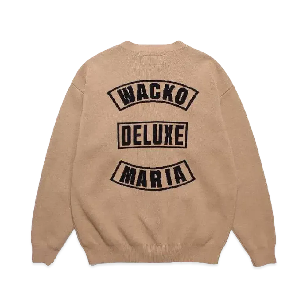 WACKO MARIA x DELUXE CARDIGAN "BEIGE"
