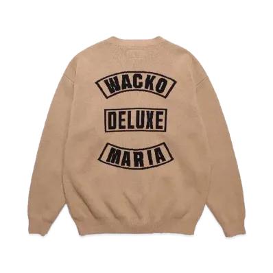 WACKO MARIA x DELUXE CARDIGAN "BEIGE"