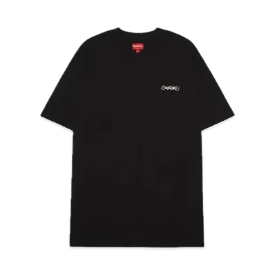 Supreme Washed Handstyle S/S Top "Black"