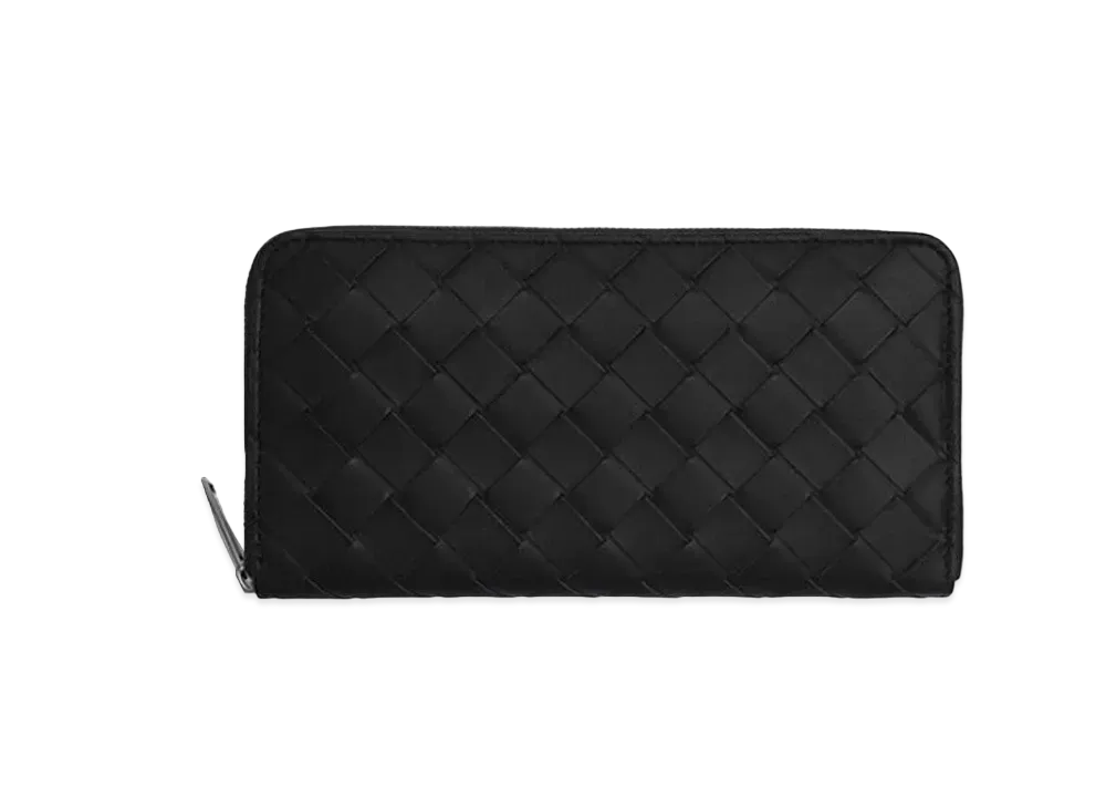 Bottega Veneta Zip Around Wallet "Black"