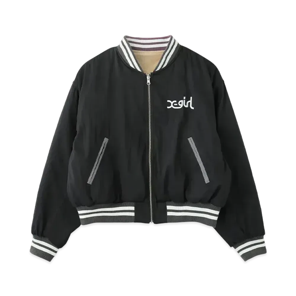 X-Girl x VANDY THE PINK Reversible Sukajan "Black"