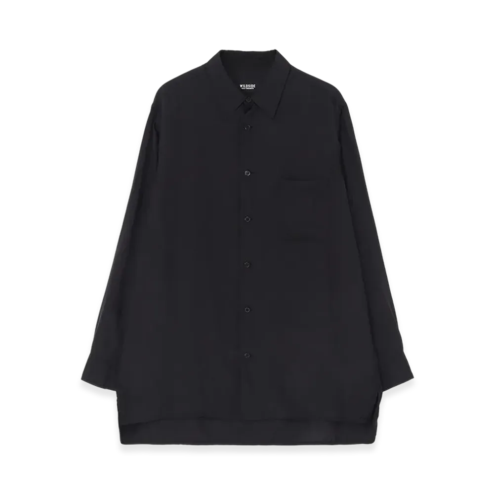 WILDSIDE YOHJI YAMAMOTO Cupro Shirt "Black"