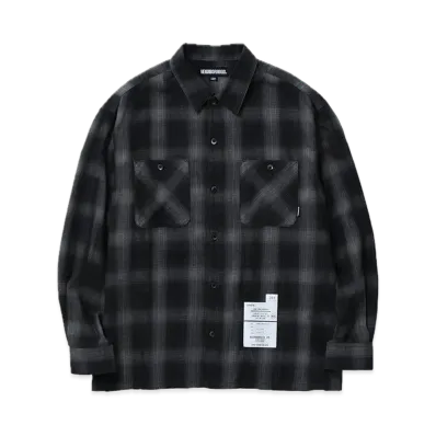 NEIGHBORHOOD Hombre Check Shirt LS "Black/Gray"