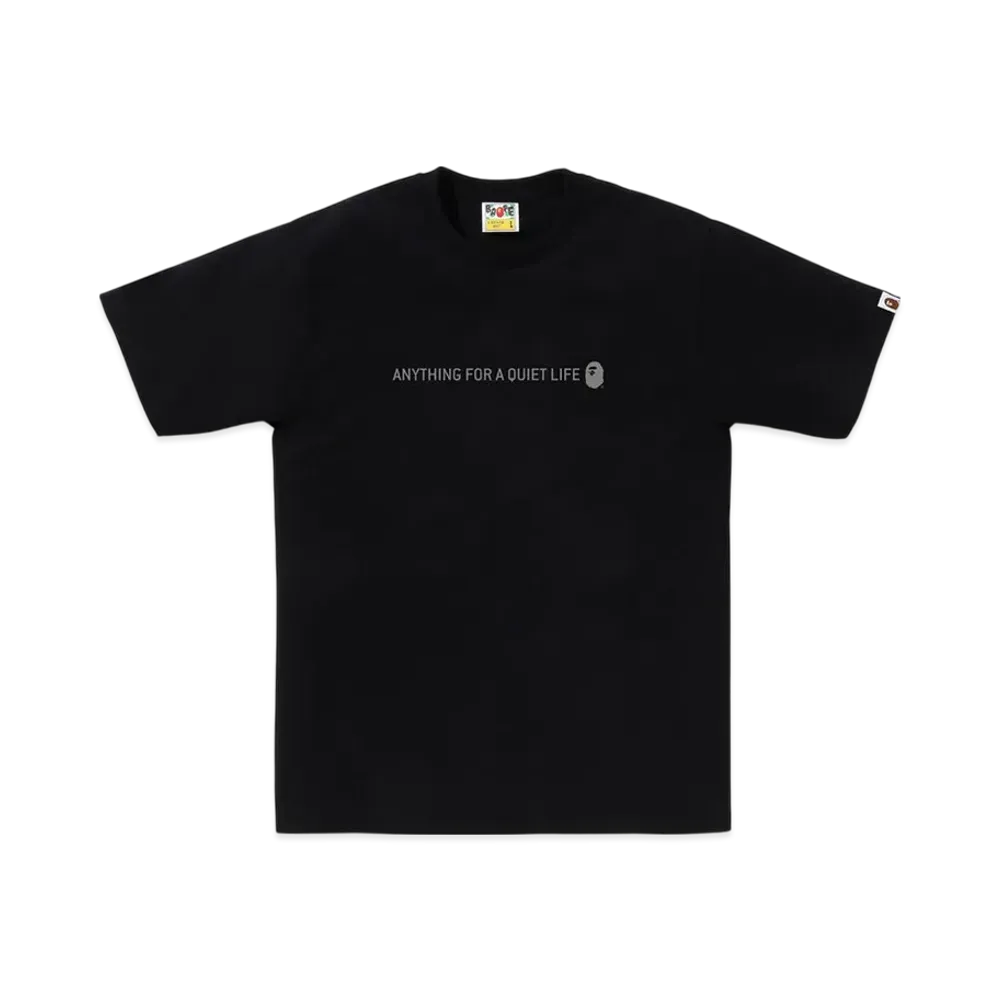 A BATHING APE Reflector Industrial Logo Tee "Black"