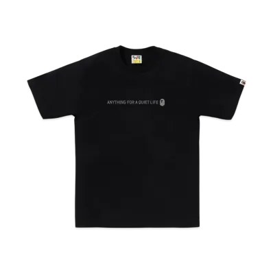 A BATHING APE Reflector Industrial Logo Tee "Black"