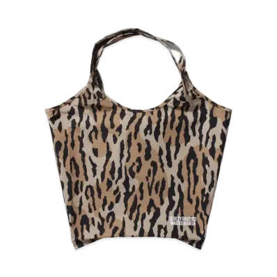 WACKO MARIA Leopard PACKABLE TOTE BAG "Beige"