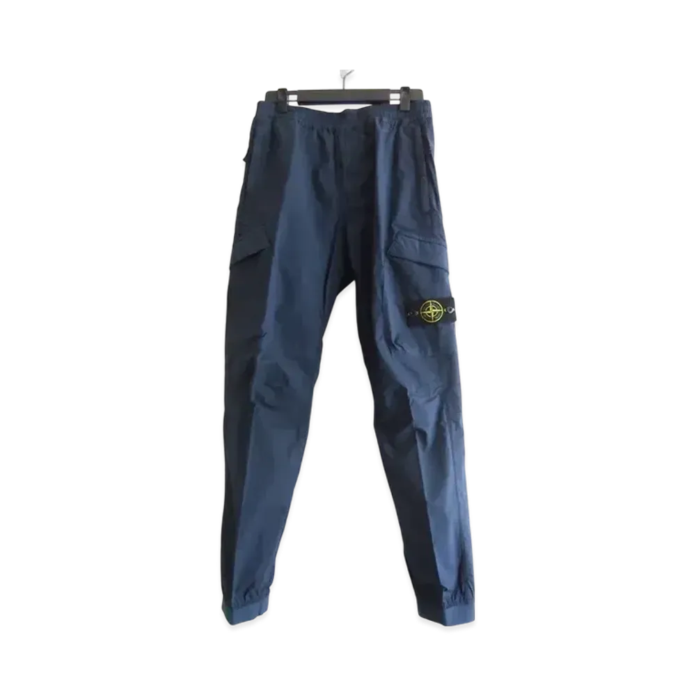 Stone Island Cotton stretch work pants "Navy"