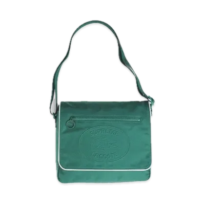 Supreme x LACOSTE Small Messenger Bag "Green"