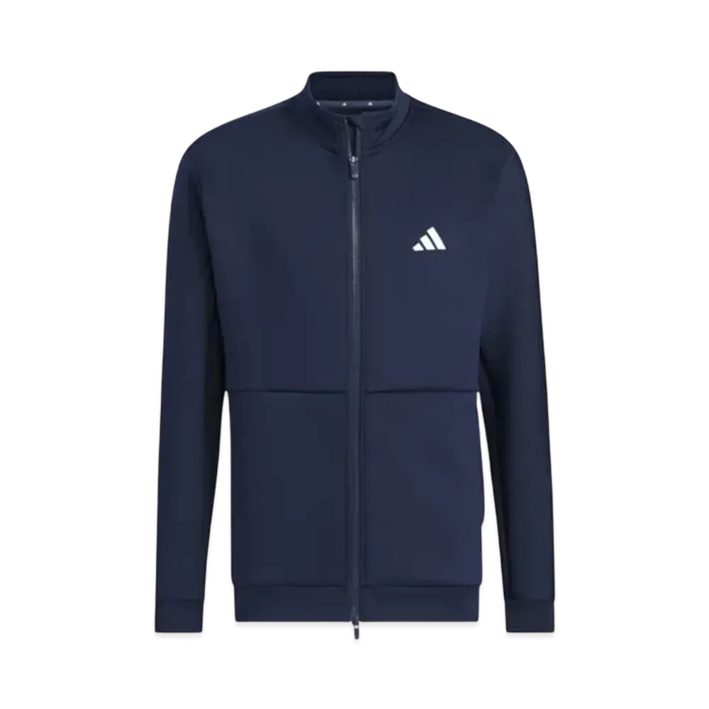adidas Cardboard Knit Back Logo Full Zip Jacket "Collegiate Navy"