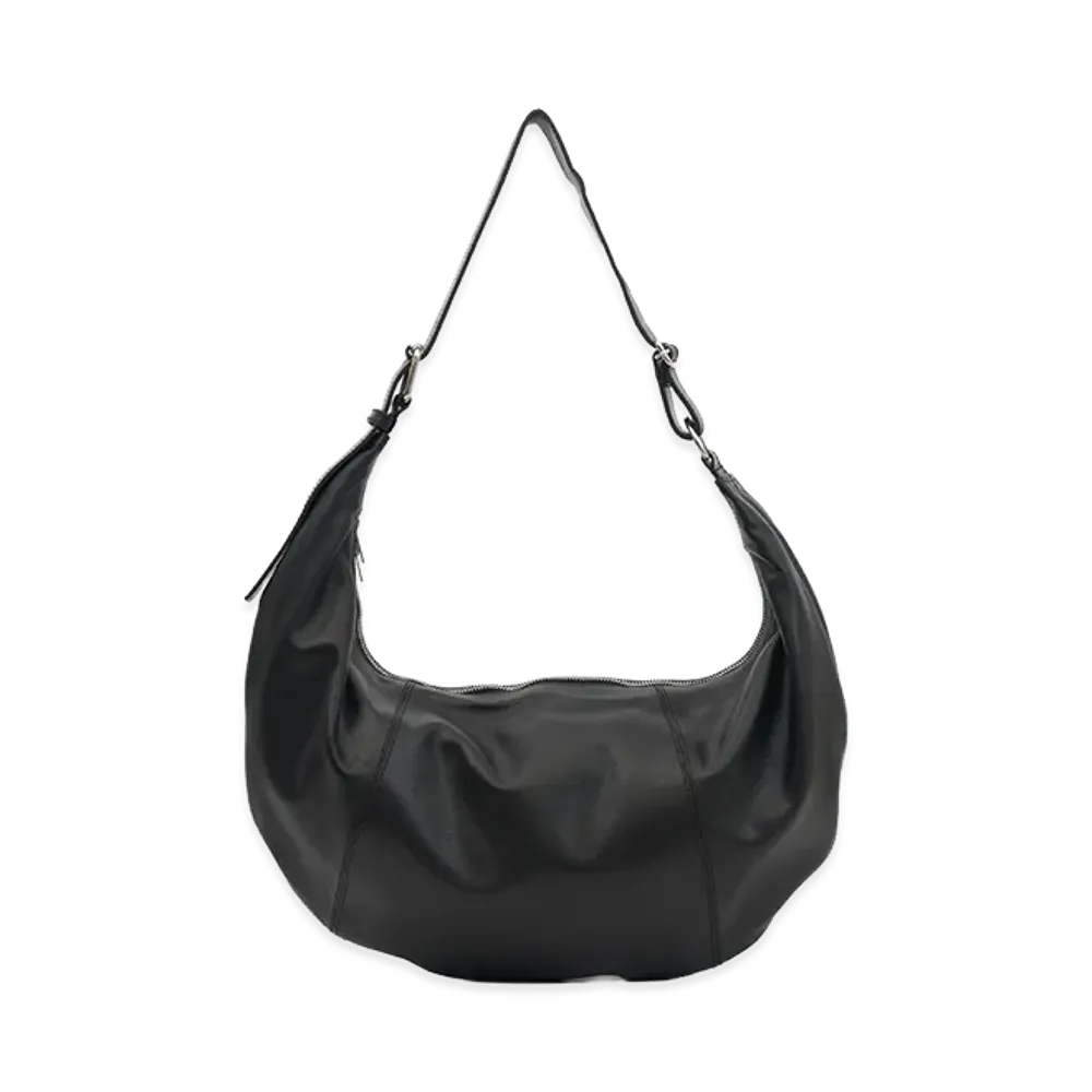 YOKE Calf Leather Shoulder Bag "Black"