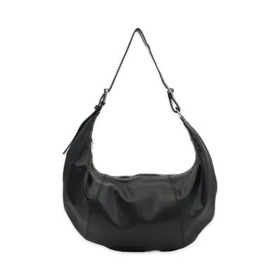 YOKE Calf Leather Shoulder Bag "Black"
