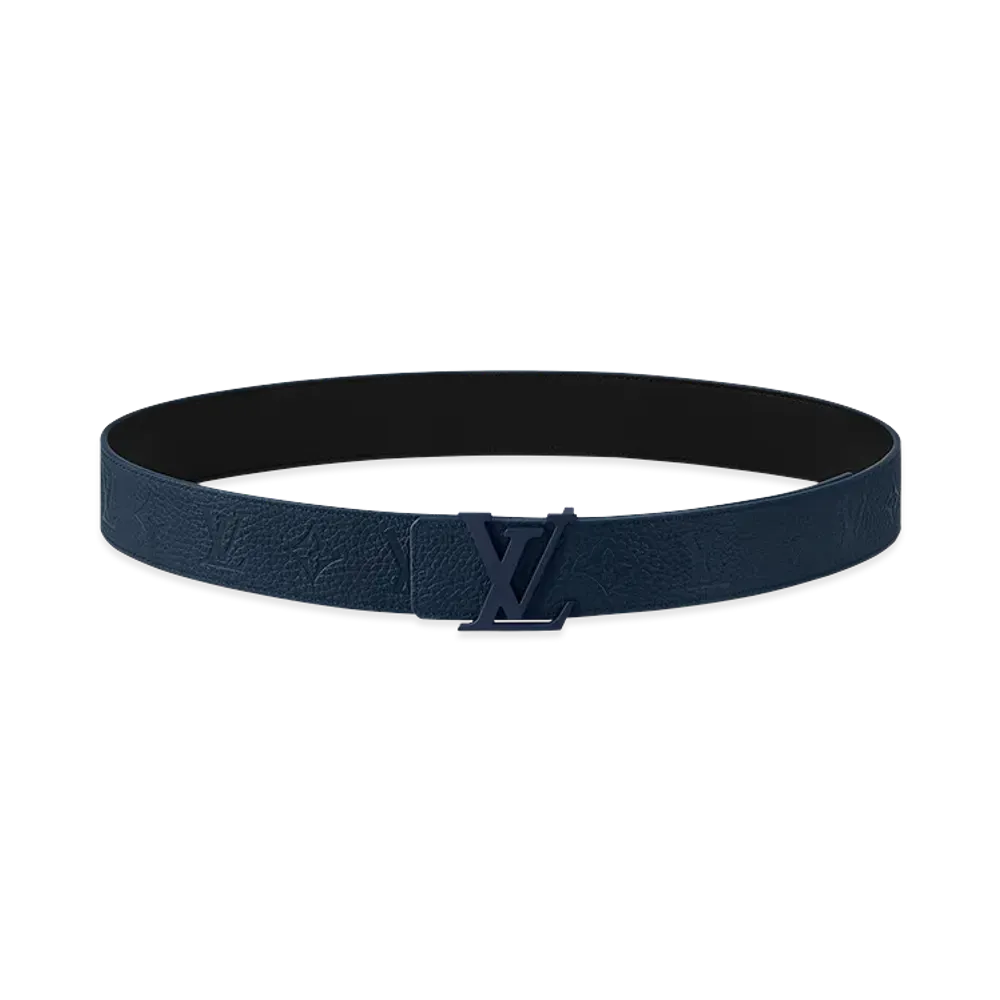 Louis Vuitton Belt LV Initials 40mm Reversible "Marine"