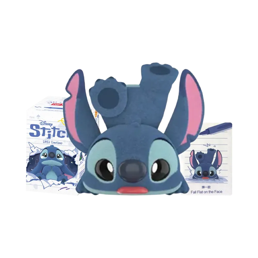 POP MART DISNEY Stitch Little Emotions Series Fall Flat on the Face