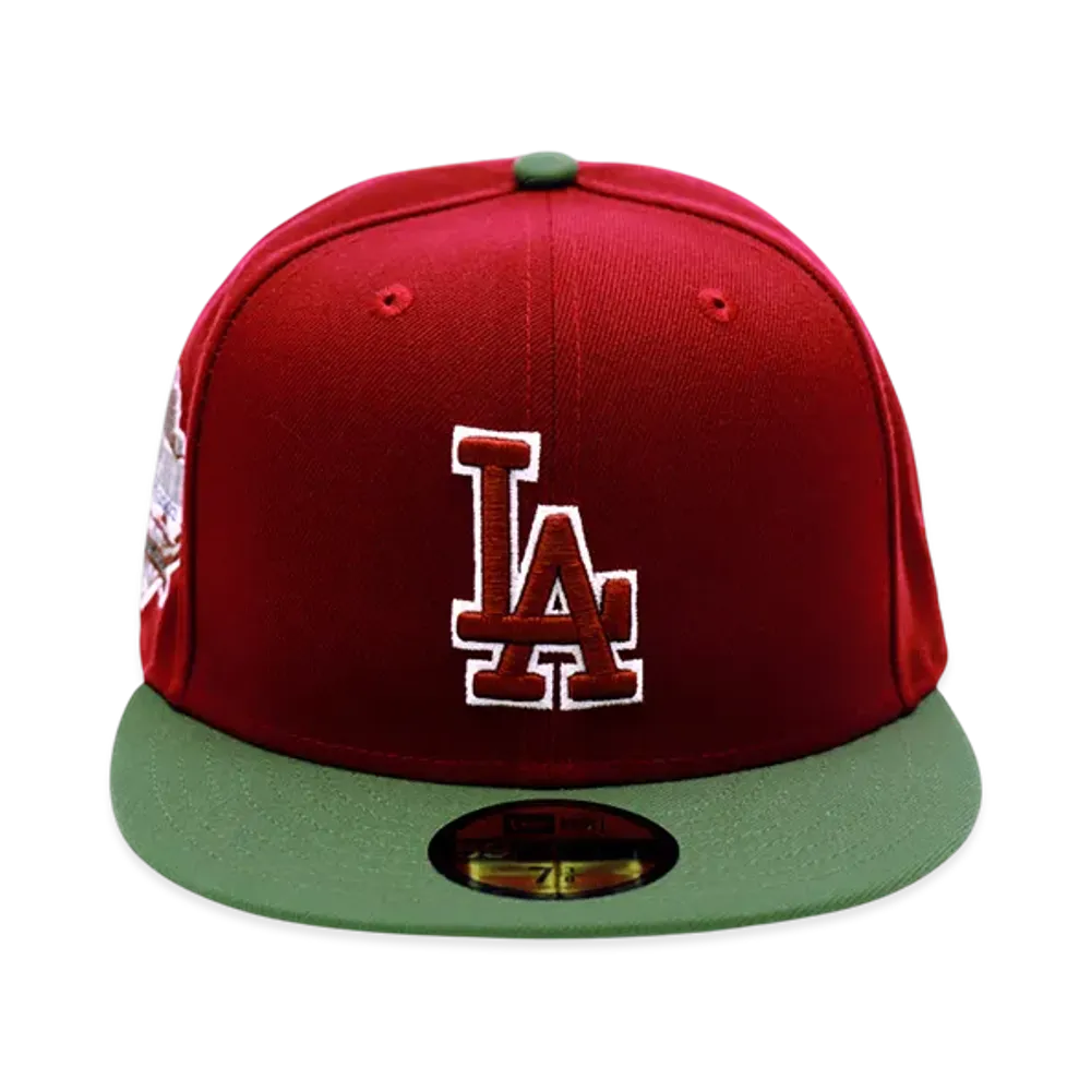 NEW ERA x THE CAP Exclusive 5950 Losdodco Car Olv 40th Los Angeles Dodgers "Wine Red"
