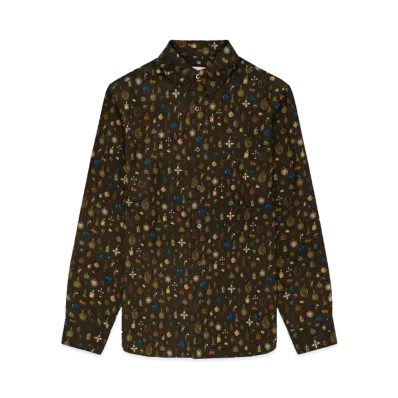 Aime Leon Dore Pendant Print Shirt "Brown"