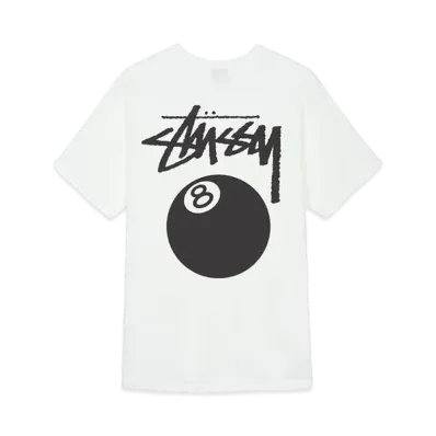 Stussy 8 Ball Pig Dyed Tee "White"