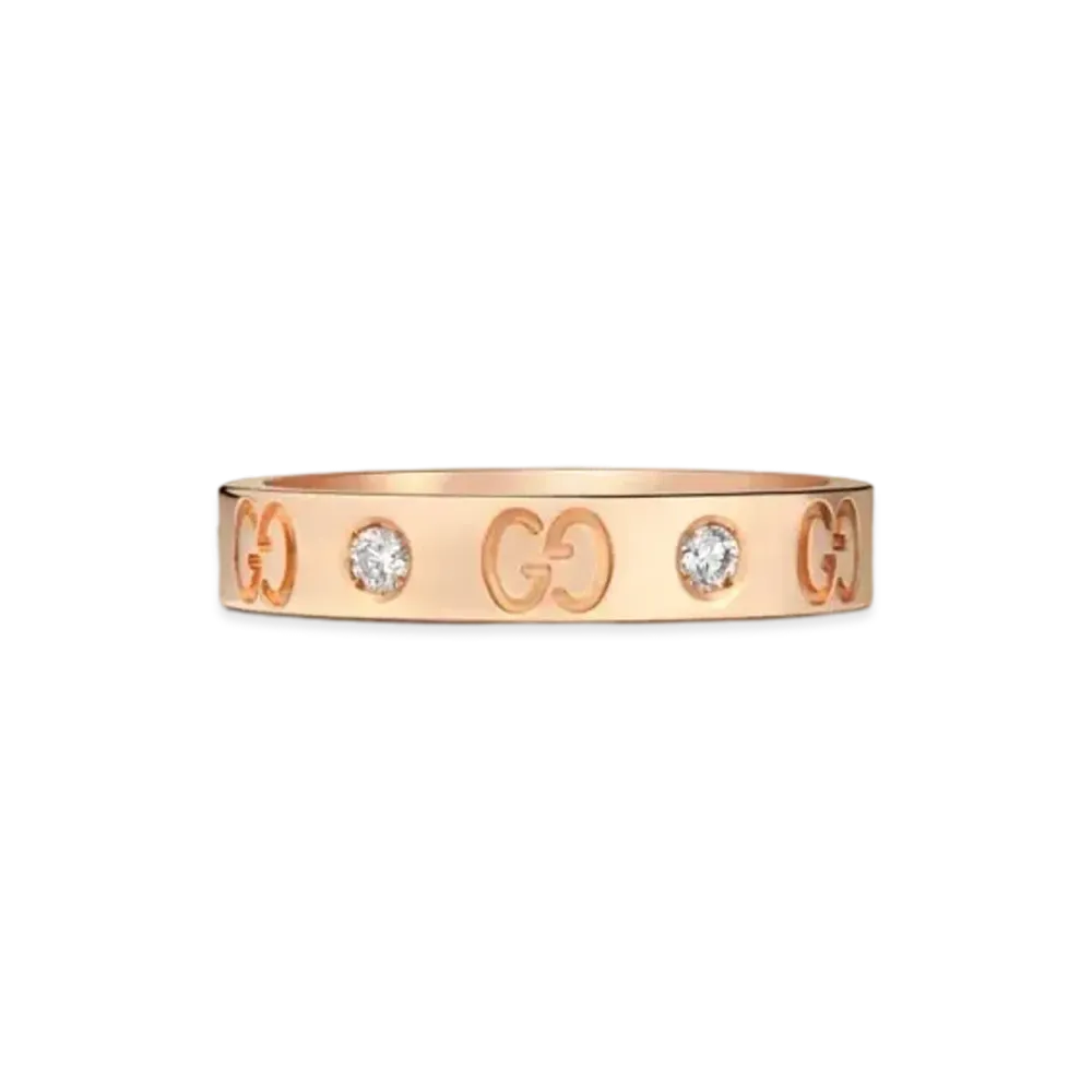GUCCI Rose Gold Icon Ring