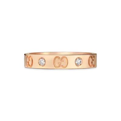 GUCCI Rose Gold Icon Ring