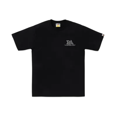 A BATHING APE Reflector Tech Logo Tee "Black"