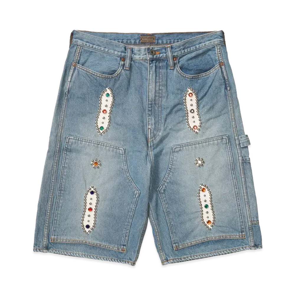 KAPITAL 14oz Denim Shorts "Light Blue"