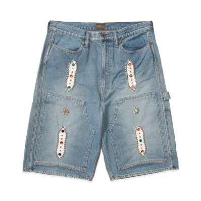 KAPITAL 14oz Denim Shorts "Light Blue"