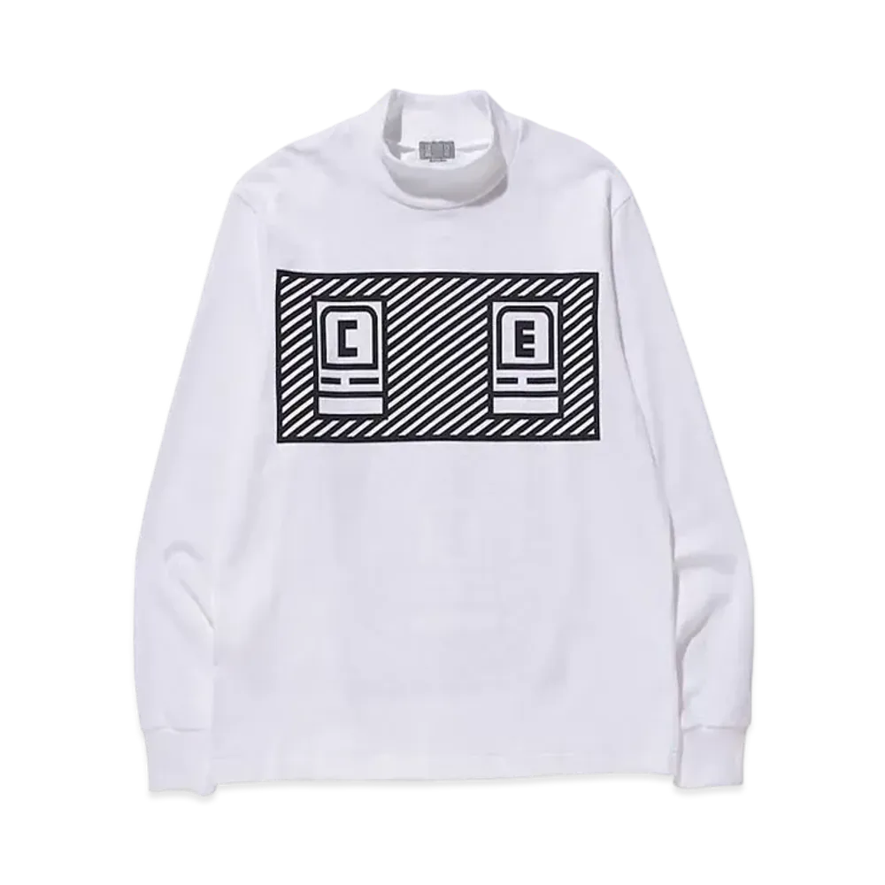 Cav Empt (C.E) BOLD LOGO TURTLE NECK LONG SLEEVE T "White"
