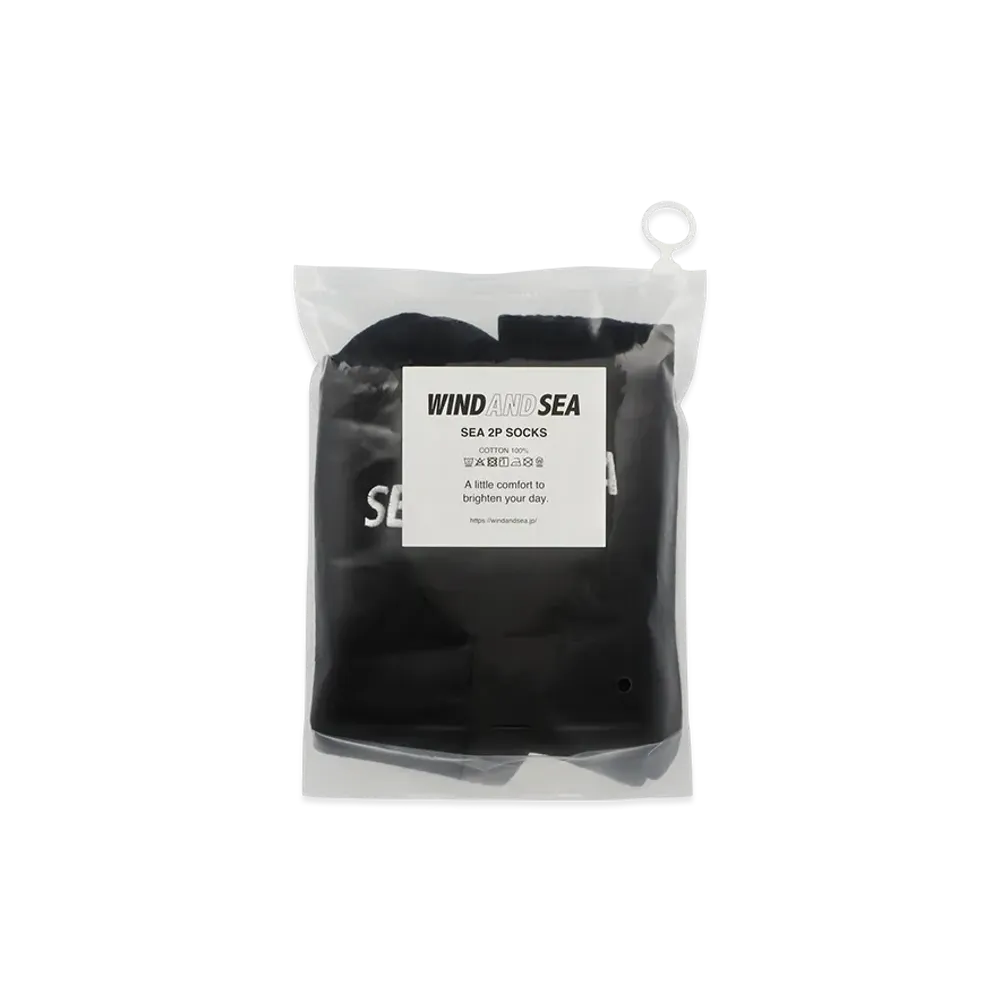 WIND AND SEA 2P Socks "Black"