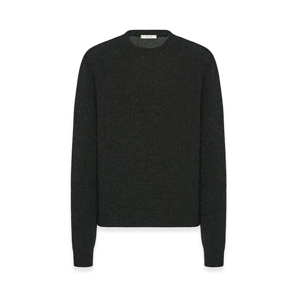 The Row Varly Cashmere Sweater "Charcoal Melange"